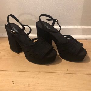 Never been worn black sandals